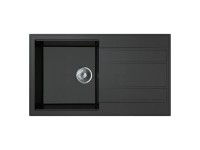 Miló Granitový dřez Luxuria grafitový 86 x 50 x 21,5 cm Miló Granitový dřez Luxuria grafitový 86 x 50 x 21,5 cm