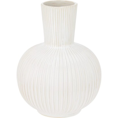 Koopman Porcelánová váza bílá pr. 16 x 21 cm