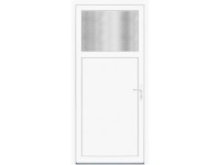 Panto Plastové vedlejší vchodové dveře K201, bílá, 98 x 198 cm, P Panto Plastové vedlejší vchodové dveře K201, bílá, 98 x 198 cm, P