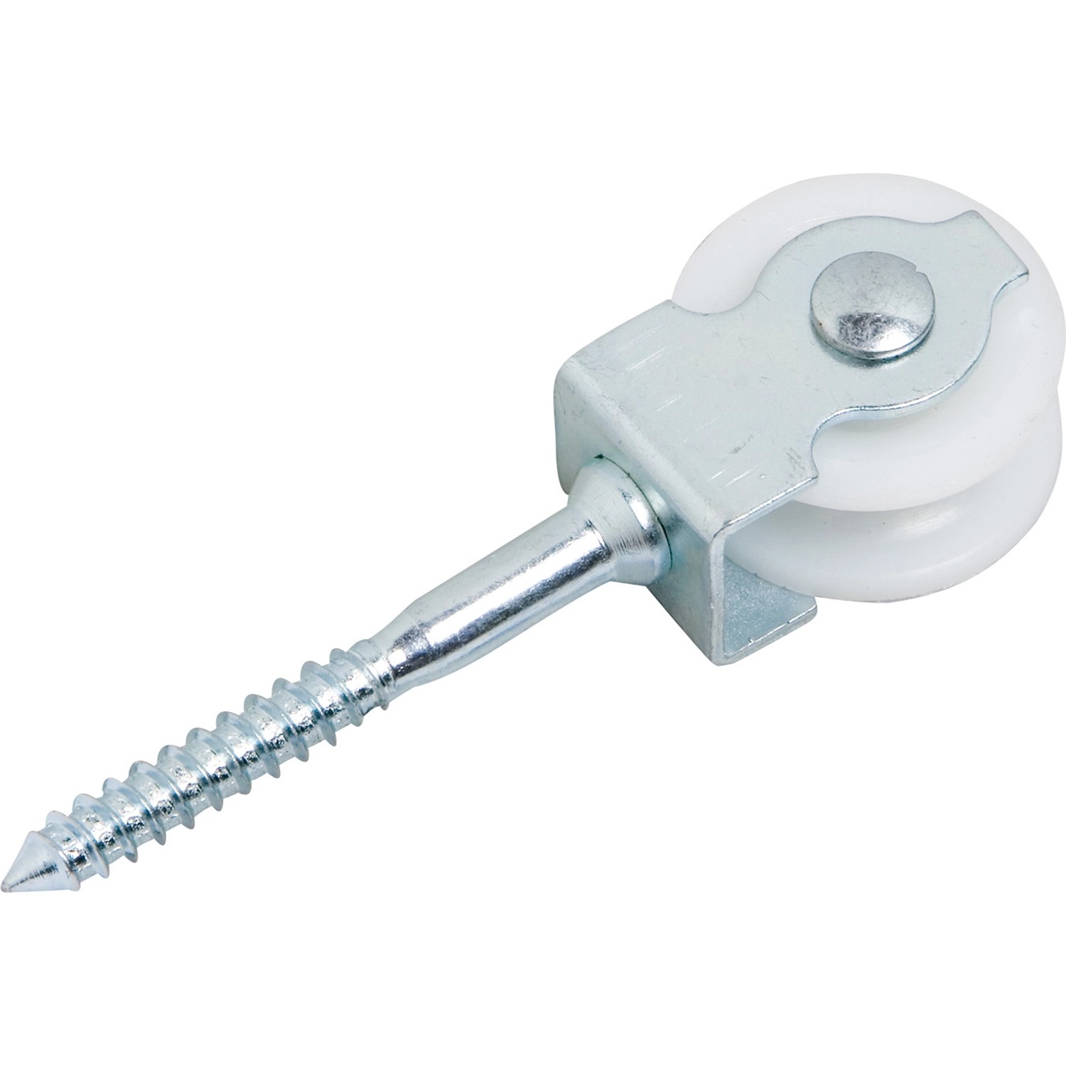 LUX Lanová kladka s vrutem pozinkovaná ocel/polyamid pr. 30 mm