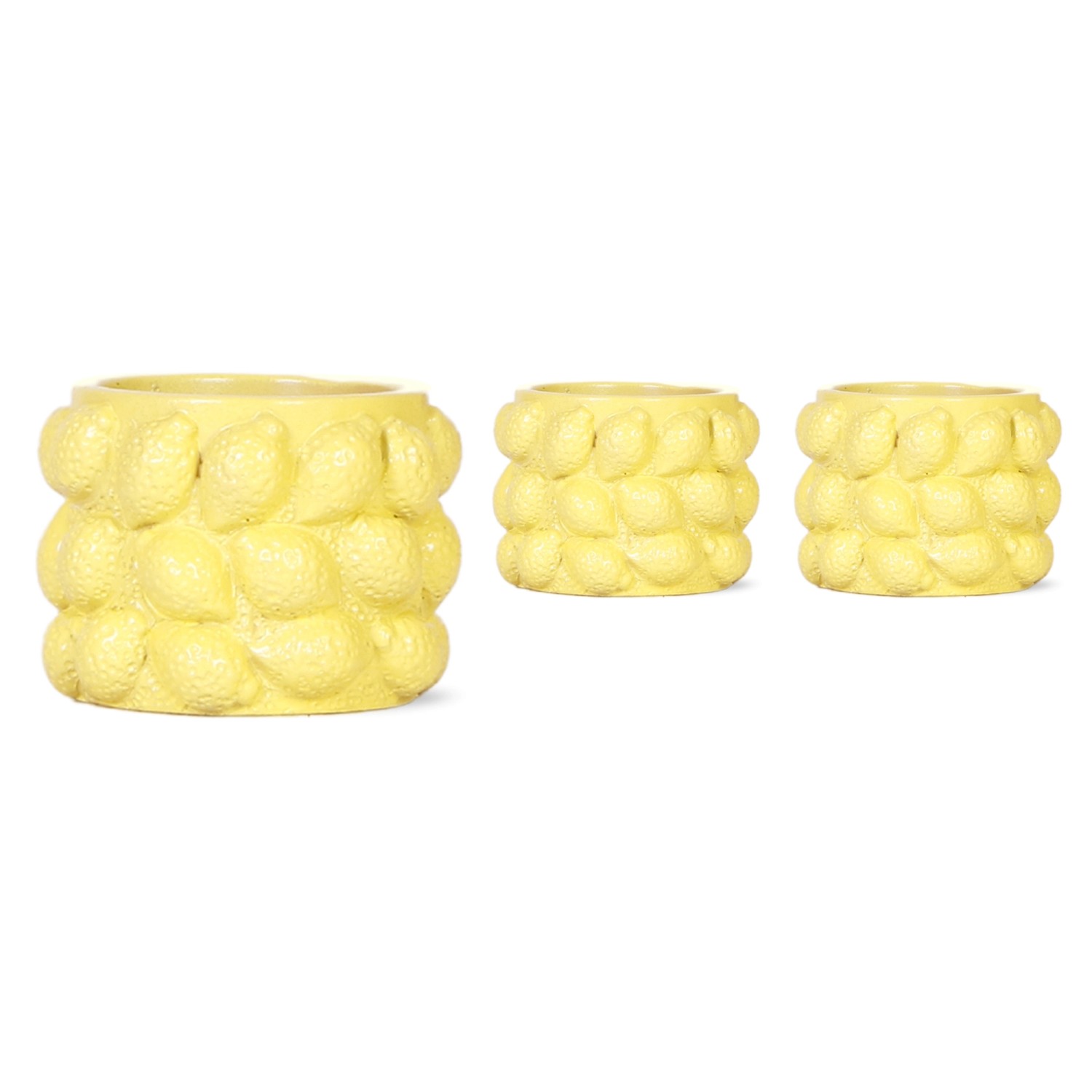 Keramický květináč Citrus žlutý pr. 6 x 5 cm