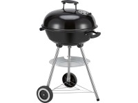 Kotlový gril na dřevěné uhlí černý 85 x 55 x 52 cm