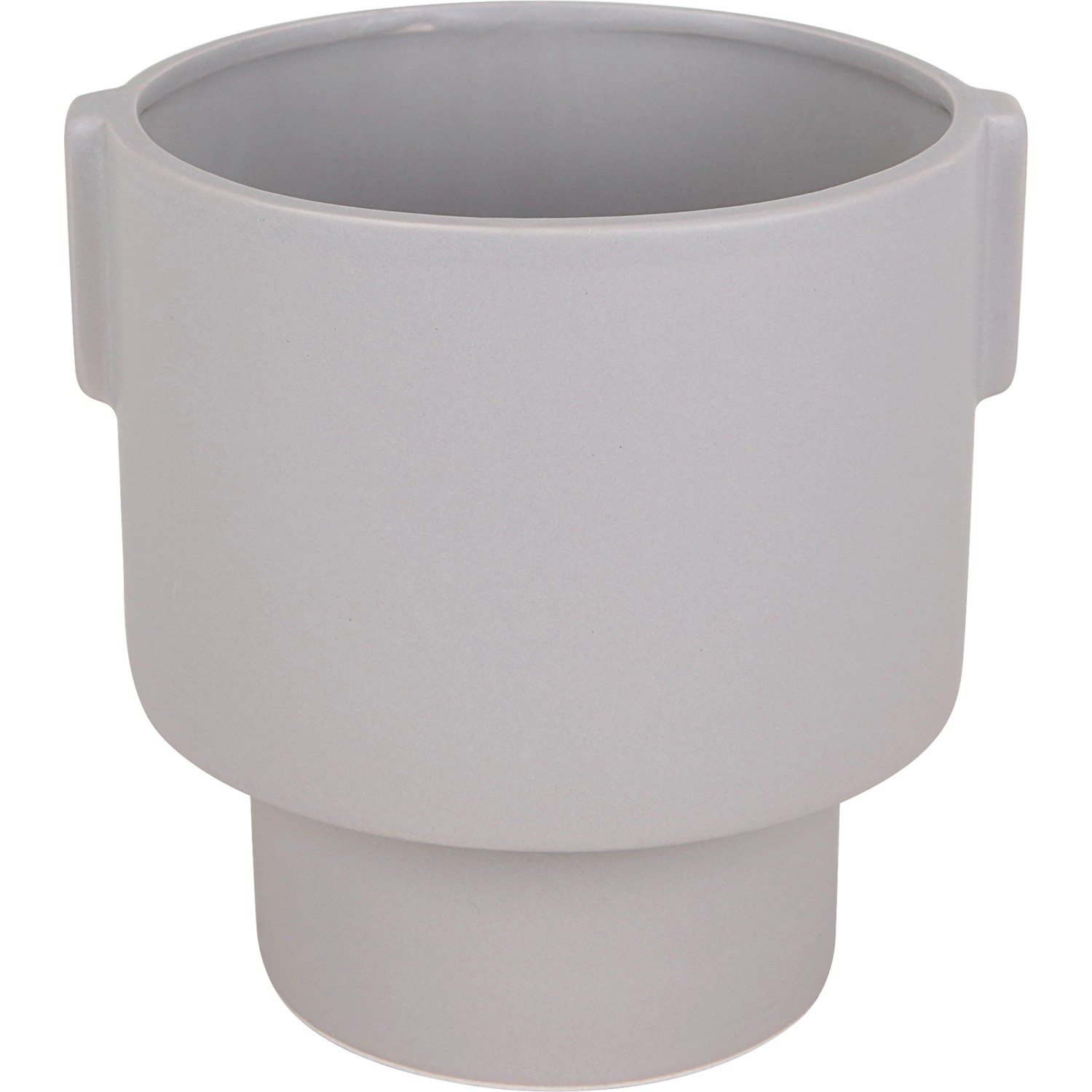 Květináč tmavě šedý, pr. 18,2 x 17,8 cm