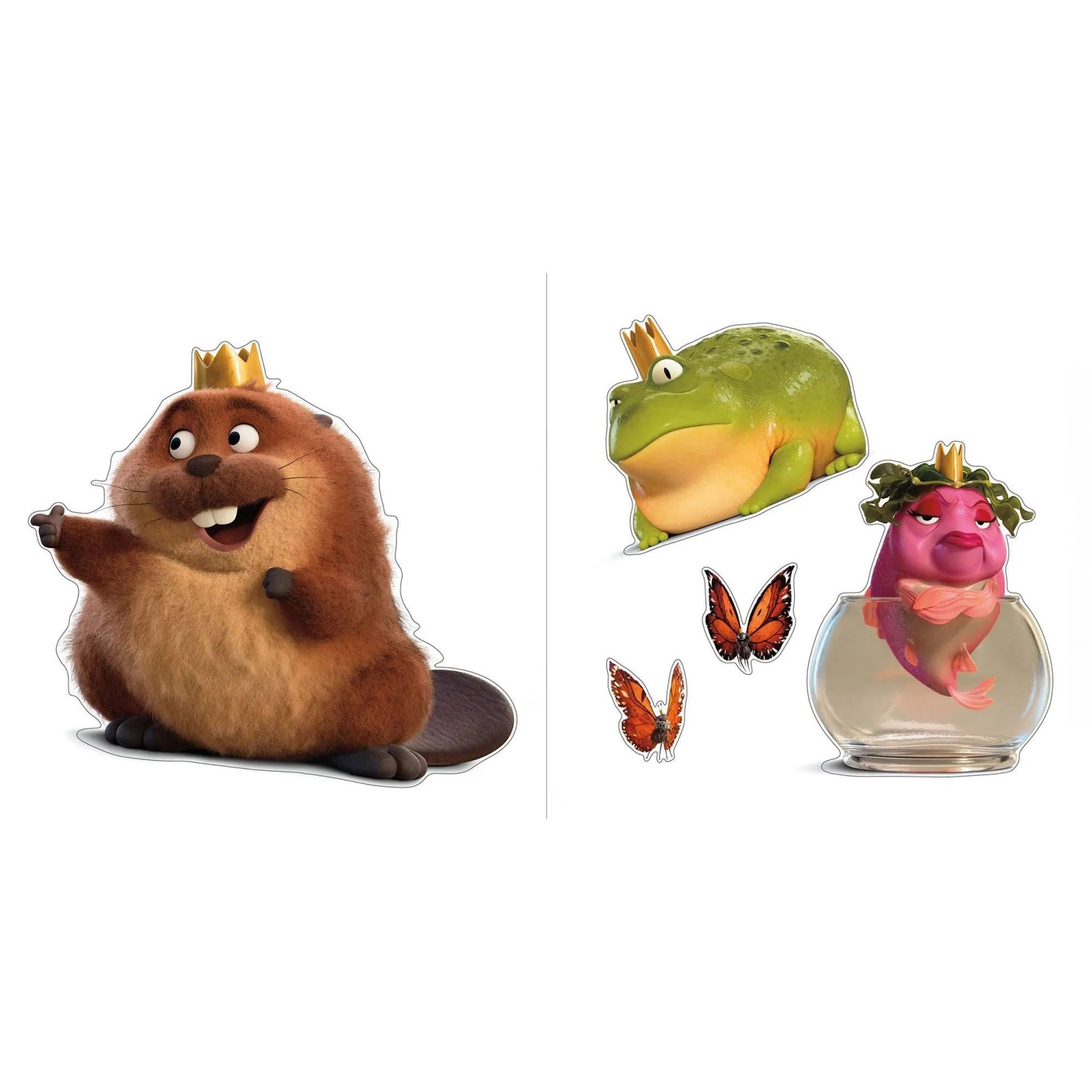 Komar Samolepka na zeď Disney a Pixar Hoppers Queens and King 30 x 30 cm