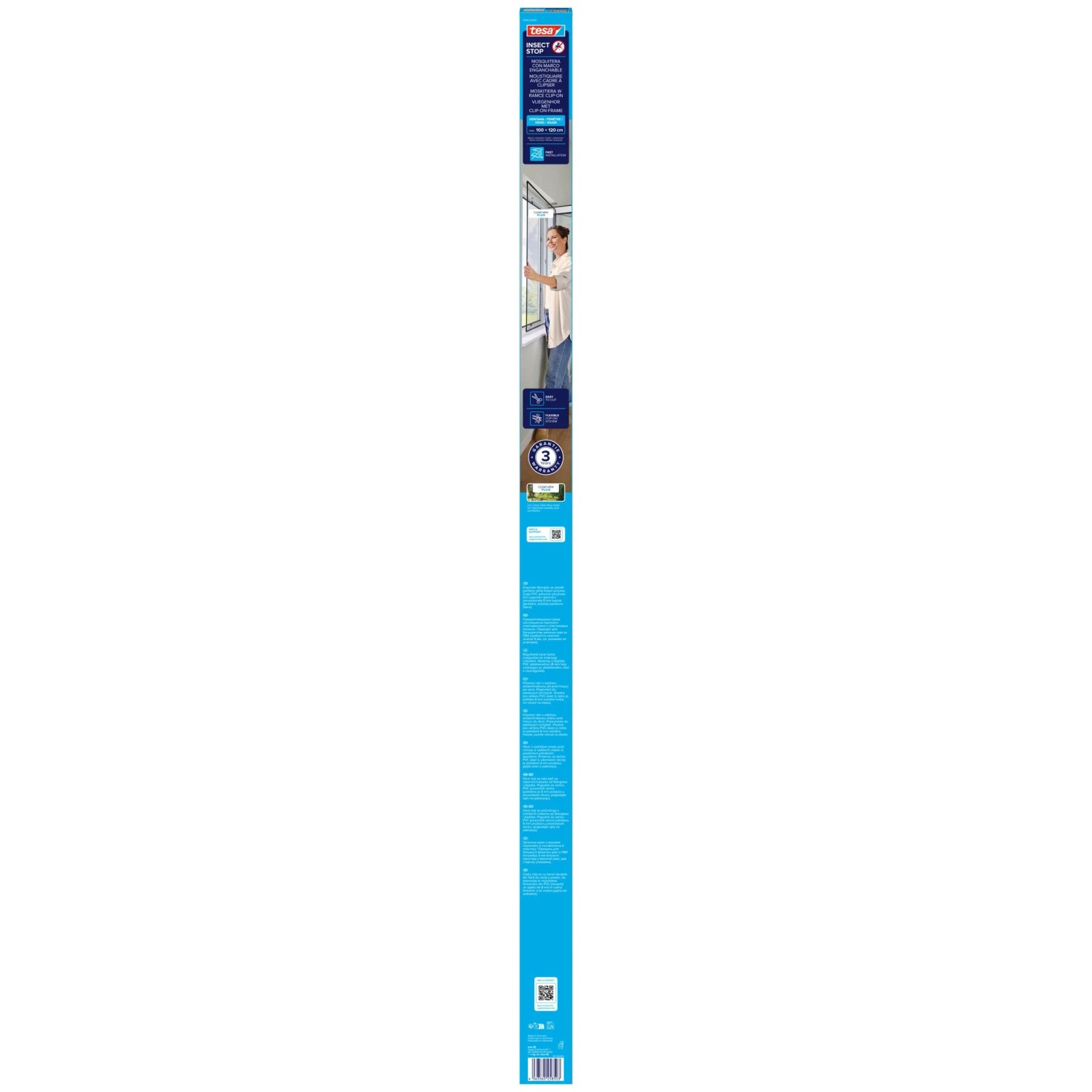 tesa Rámeček proti hmyzu Insect Stop Clip-on antracitový 1 x 1,2 m