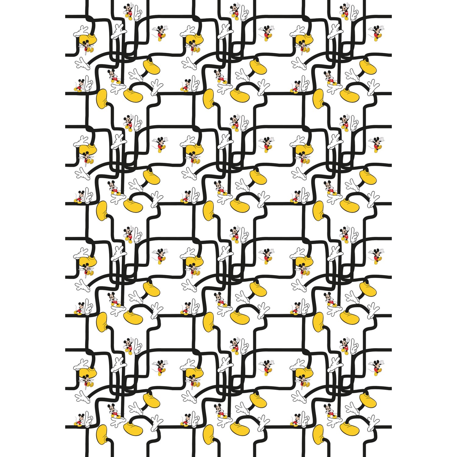 Komar Vliesová fototapeta Mickey Mouse - Foot Labyrinth 200 x 280 cm