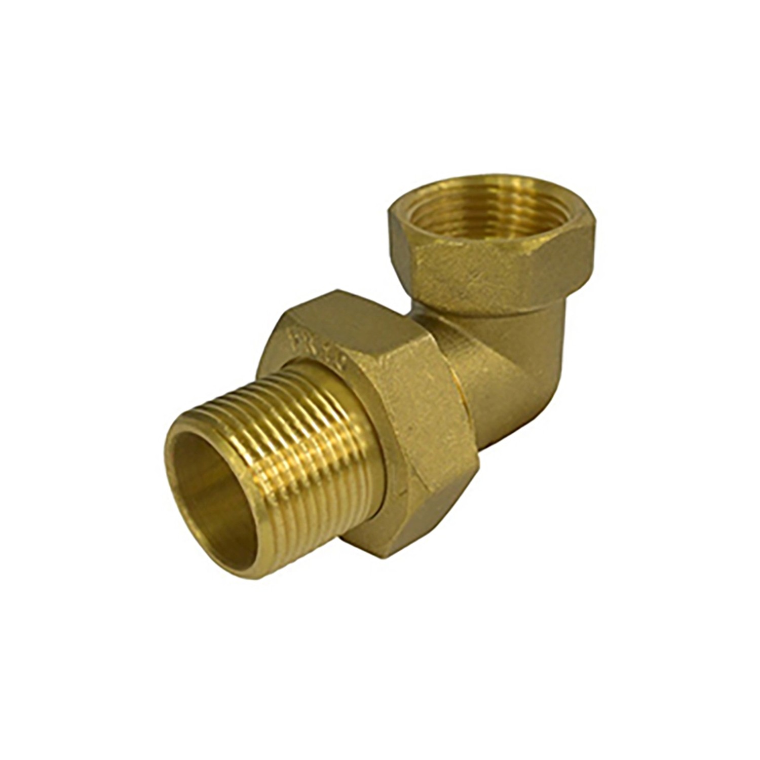 Šroubení rohové mosaz 1"