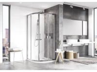 RAVAK Sprchový kout XP2CP4-80 lesklý chrom + transparentní sklo