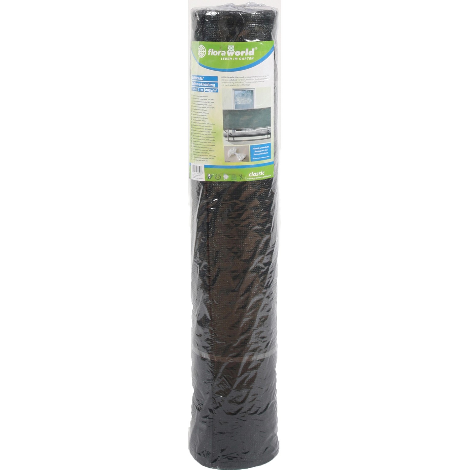 FLORAWORLD Balkónová zástěna Classic HDPE zelená 1 x 25 m