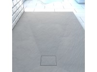 AURLANE Kompozitní sprchová vanička STONE šedá 80 x 120 cm