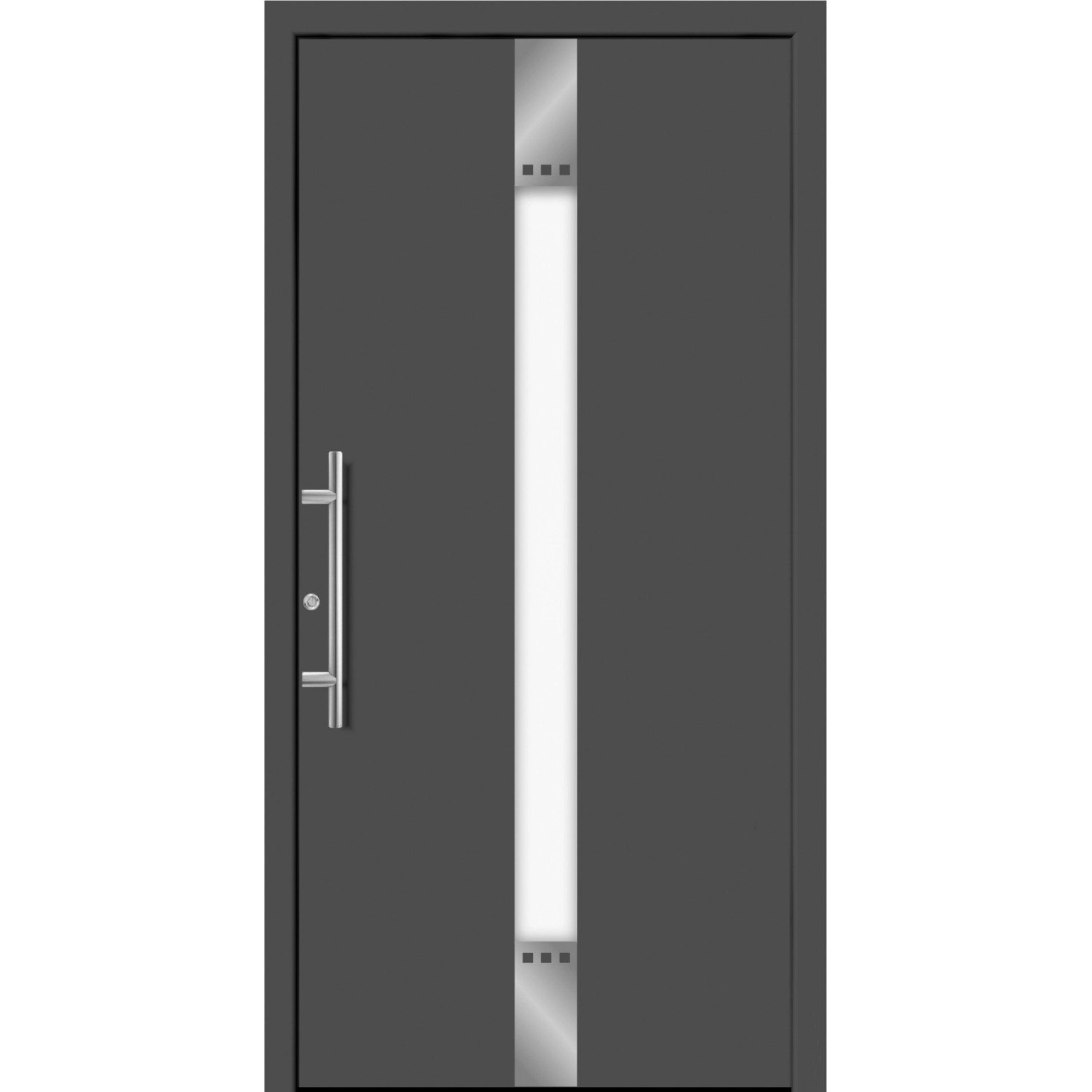 Splendoor Hliníkové vchodové dveře Moderno M440/P, antracitová metalíza, 110 L