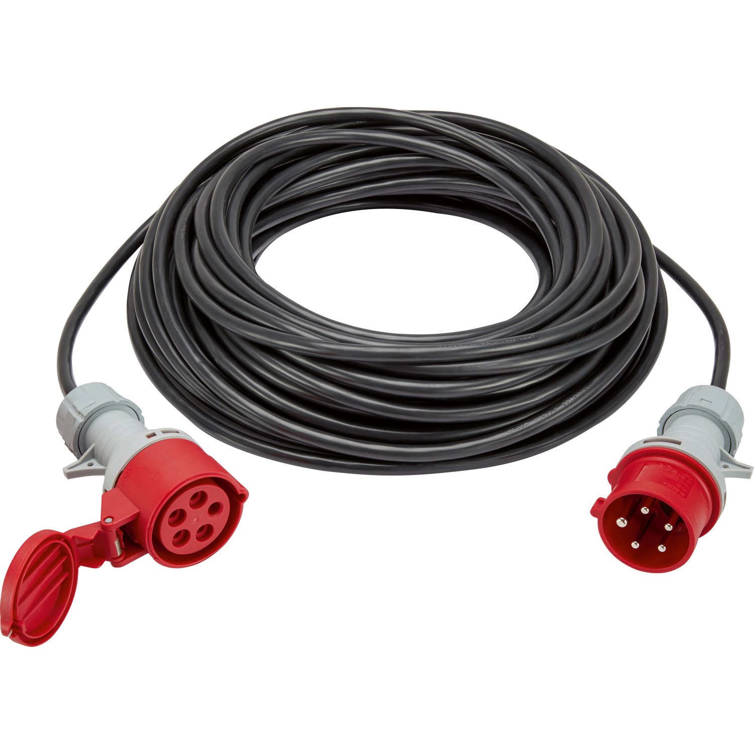 VLC Prodlužovací kabel černý CEE max. 3500W 400V/16A H05VV-F5G1,5mm2 IP44 30 m