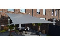 Floracord Obdélníková stínící plachta HDPE, stříbrošedá, 250 x 300 cm