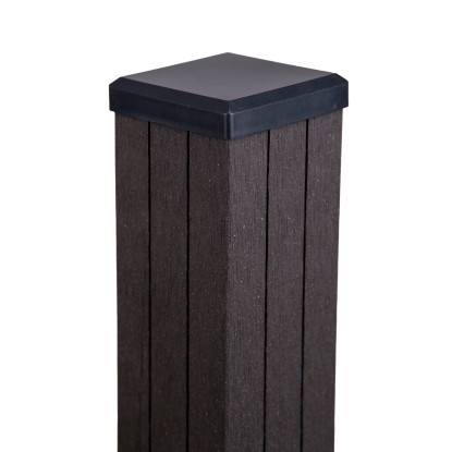 GroJa Sloupek na hotový plot vč. krytky k zabet. antracit 7 x 7 x 240 cm