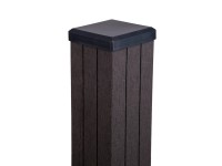 GroJa Sloupek na hotový plot vč. krytky k přip. hmožd. antracit 7 x 7 x 100 cm