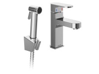 RAVAK Umyvadlová baterie s bidetovou sprškou Chrome CR 112.01CR, chrom, 170 mm