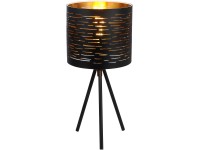 GLOBO Stolní lampa Tunno kovová černá