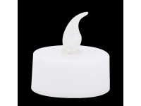 EURAKLES LED svíčka bílá/bílý plamínek 40 x 39 mm, 4 ks (vč. baterií)