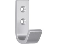 Siro Háček, kov, barva hliníku, rozteč otvorů 16 mm Siro Háček, kov, barva hliníku, rozteč otvorů 16 mm