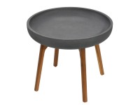 Odkládací stolek Laura tmavě šedý 500 x 600 x 600 mm