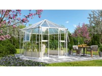 Vitavia Skleník Galaxis 9000 HKP 6/ESG 3, bílá práš.lak, 383 x 336 cm, 9 m2
