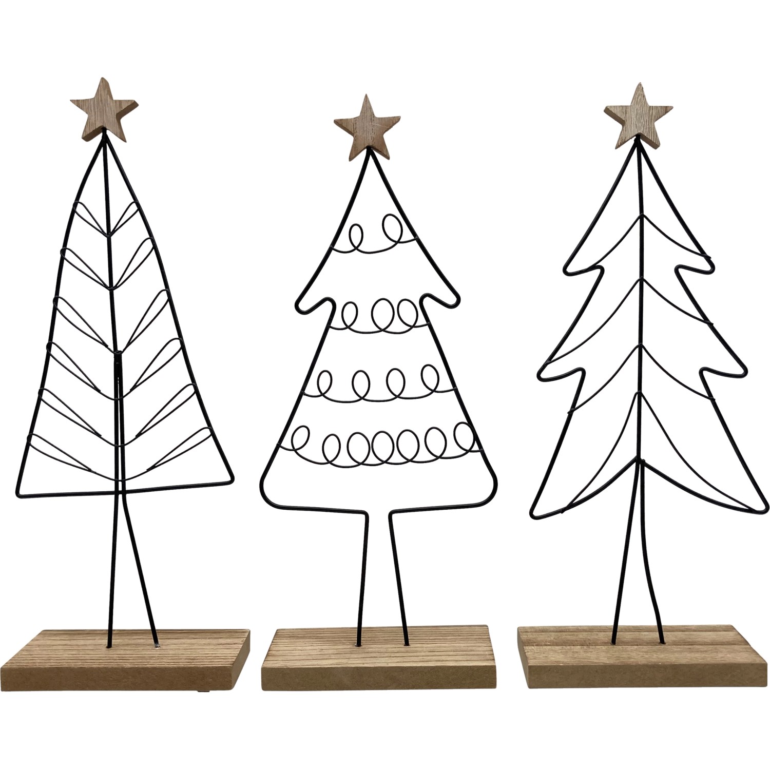 Boltze Vánoční dekorace Nordano, různé druhy, černá-přírodní, 32 x 14 x 6,5 cm