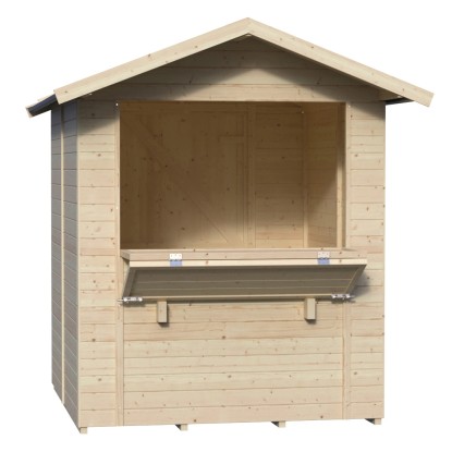 Weka Prodejní stánek 221 A, přírodní, 200 x 221,6 x 218 cm