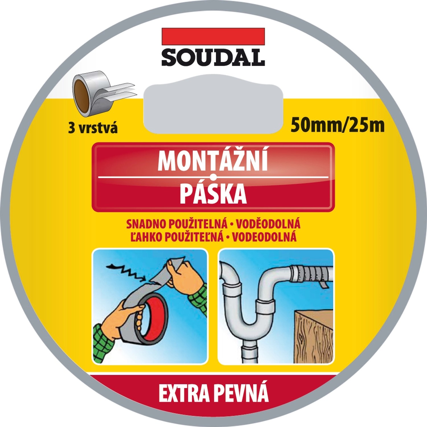 Soudal Montážní páska 5 cm x 10 m
