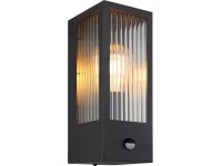 GLOBO Venkovní svítidlo GUNDULA čirá E27 60 W 120 x 320 x 154 mm s detekt.