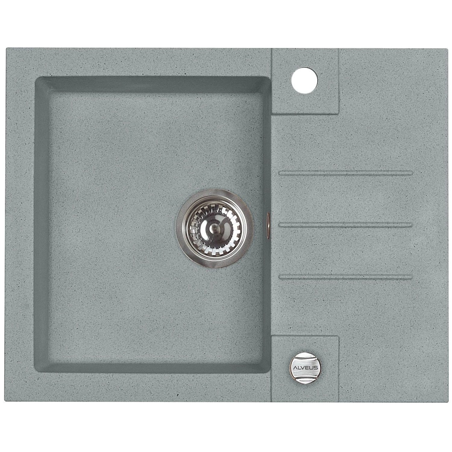 Alveus Granitový dřez Rock 30, beton, 59,5 x 47,5 cm