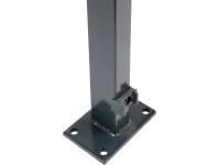 Floraworld Plotový sloupek s navařenou patkou antracit 6 x 4 x 89 cm