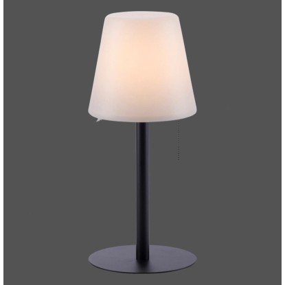 Just Light. Nabíjecí venkovní LED lampa Keno se zápichem, 3000K, pr.16,5 x 76 cm