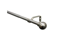 Gardinia Kompletní záclonová souprava, kov, kulové koncovky, 190 - 340 cm