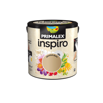 PRIMALEX Barevný vnitřní malířský nátěr Inspiro písečná duna 2,5 l