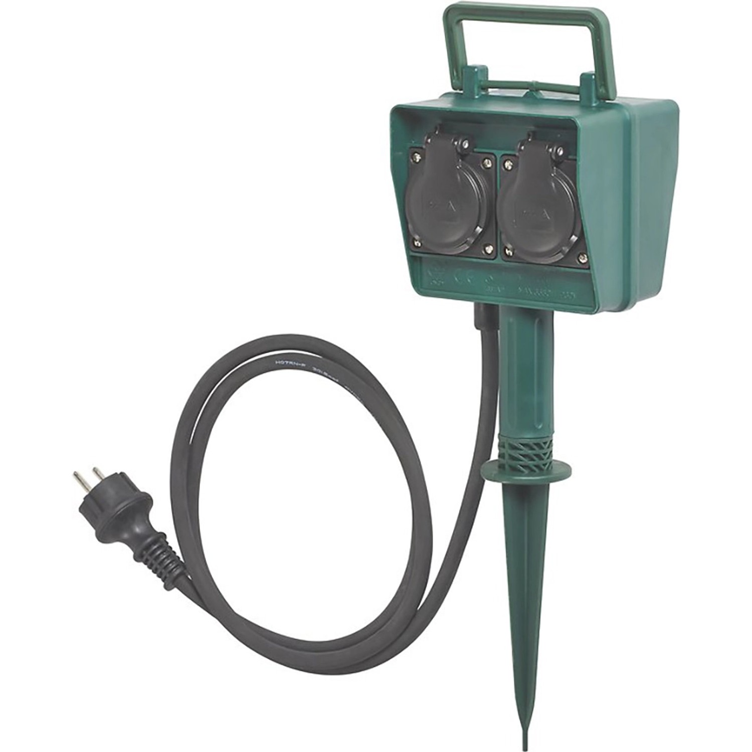 OBI Venkovní zásuvka se zemním bodcem 4-násobná zásuvka