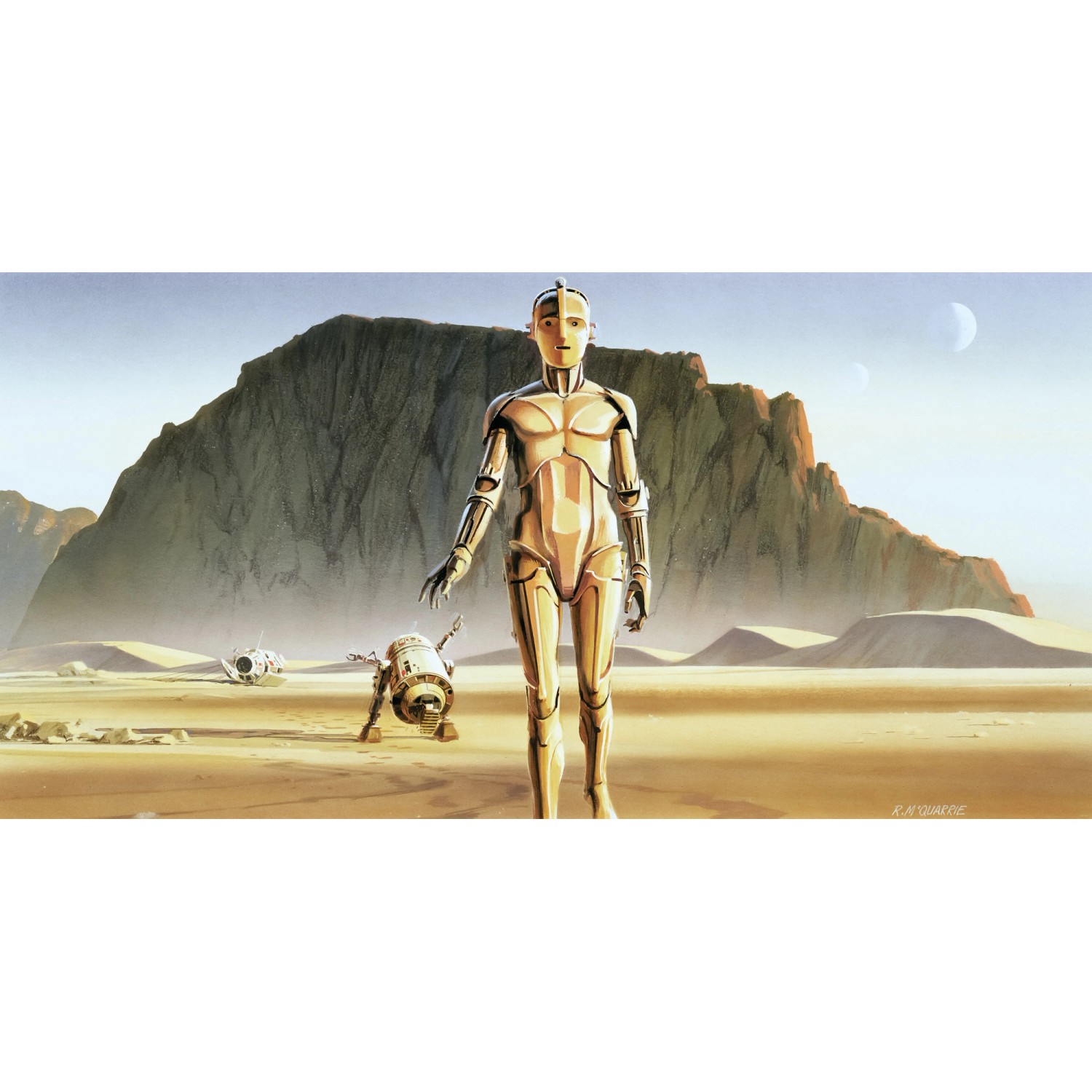 Komar Vliesová fototapeta Star Wars Classic RMQ Droids 500 x 250 cm