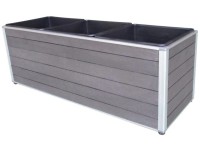 WPC truhlík Monaco, antracit, 78 x 27 x 27,5 cm