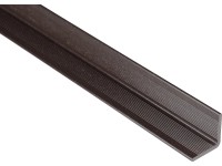 Kovalex Nástěnná zakončovací lišta prkna WPC šedohnědá 2500 x 40 x 40 mm