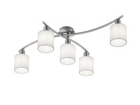 Trio Stropní svítidlo Garda matný nikl bílé