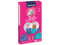 Vitakraft Pochoutka pro kočky Jelly Lovers losos a platýz, 6 x 15 g