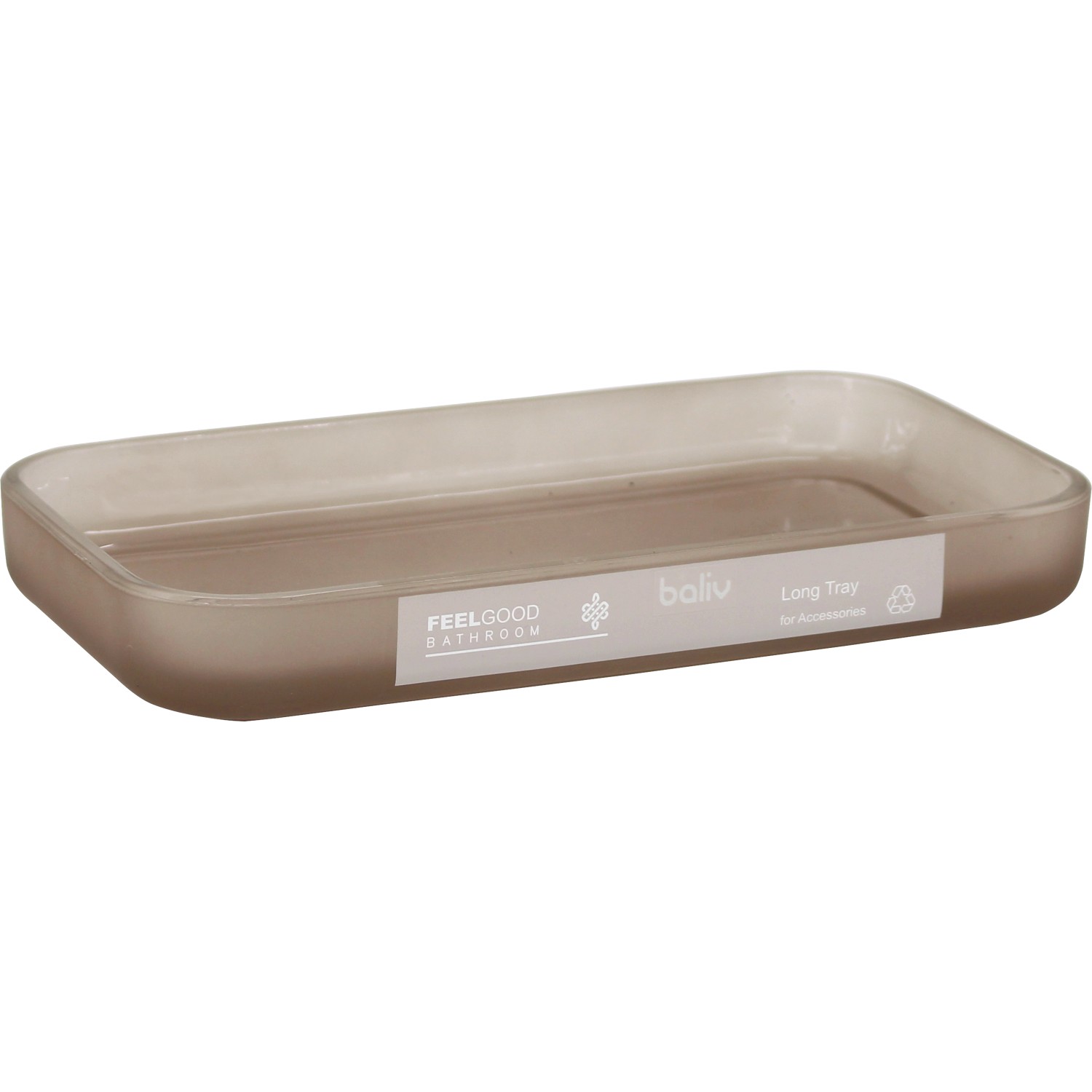 baliv Podnos, kouřově šedý, 23,3 x 13,2 cm