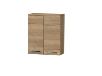 INTEDOOR Horní závěsná skříň BEE, úchyt chrom, š. 50 cm, dub Halifax