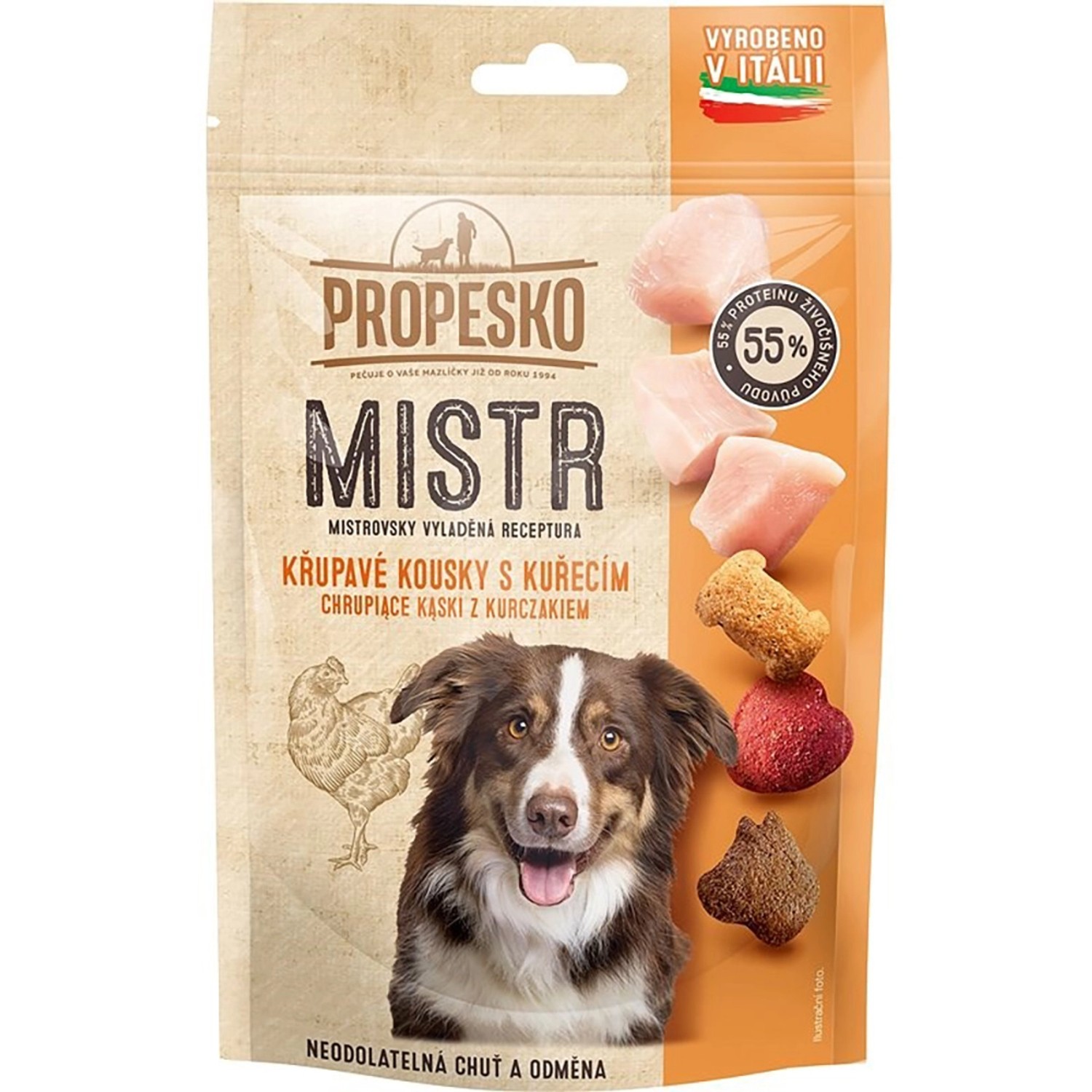 Propesko Mistr křupavé kousky s kuřecím 60 g