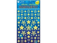 Samolepky svítící ve tmě, hvězdičky, 18 x 13 cm