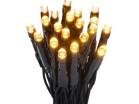 VLC LED světelný řetěz 40 x LED teplá bílá, IP44, zelený, 5,92 m