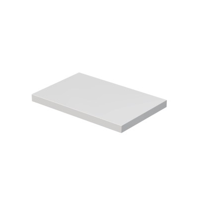 INTEDOOR Umyvadlová deska BEE bez výřezu, š. 70 cm, bílá lesk