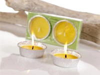 Citronelová svíčka v hliníkové misce balení, 2 ks, 12 x 3,5 cm