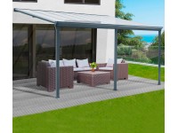 Floraworld Zastřešení terasy antracitové 256 x 495 x 303 cm