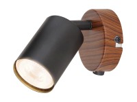 Rabalux Nástěnné 1bodové svítidlo Edmund, černá/dub, 15,5 x 8 x 14,5 cm Rabalux Nástěnné 1bodové svítidlo Edmund, černá/dub, 15,5 x 8 x 14,5 cm