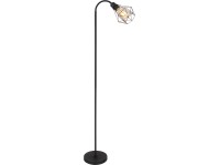 GLOBO Stojací lampa ISABELLA černá E27 40 W 370 x 220 x 1750 mm